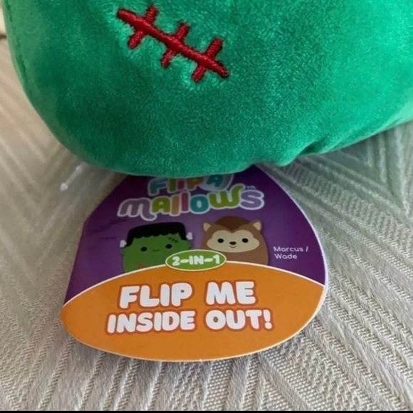 5” Marcus the Frankenstein and Wade the Werewolf FLIPAMALLOW Squishmallows - Picture 4 of 5